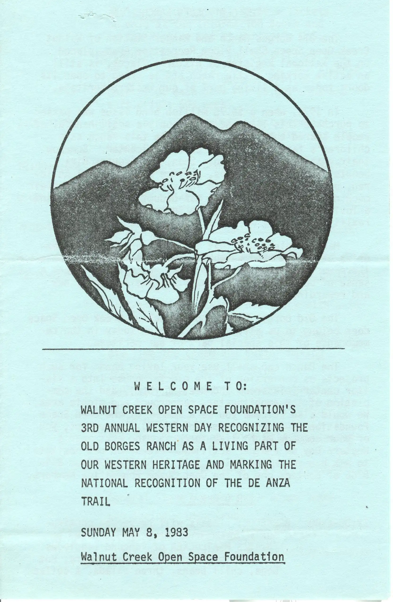 Program guide for the 3rd Annual Western Day in 1983. Program guide for the 3rd Annual Western Day in 1983.